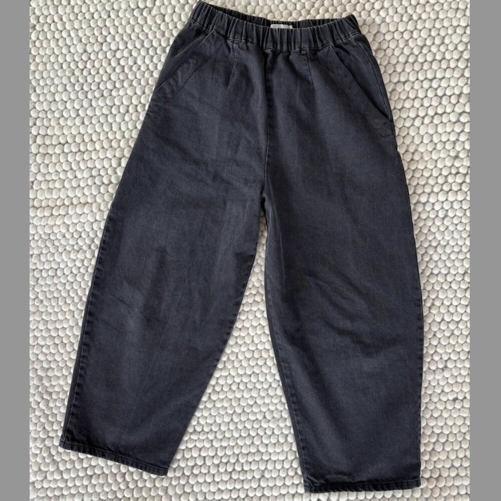 Micaela Greg Barrel Pant in Faded Black